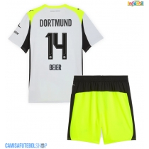 Camisa de time de futebol Borussia Dortmund Maximilian Beier #14 Replicas 2º Equipamento Infantil 2025-26 Manga Curta (+ Calças curtas)